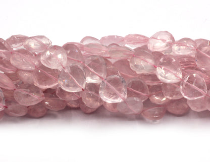 Quartz, Rose Quartz Faceted Beads,