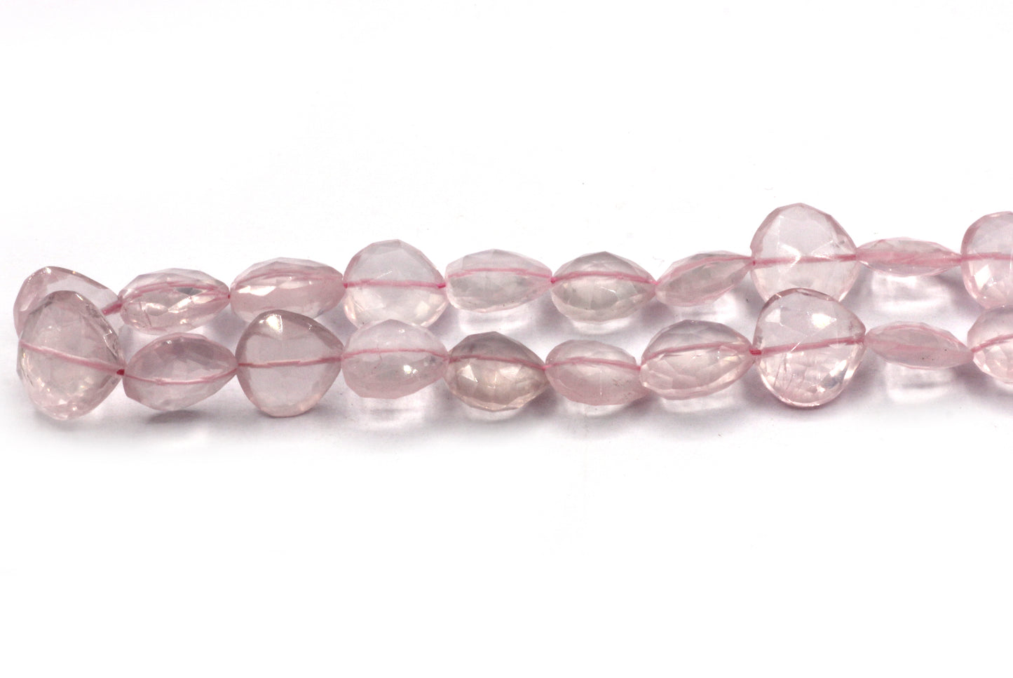 Quartz, Rose Quartz Faceted Beads,