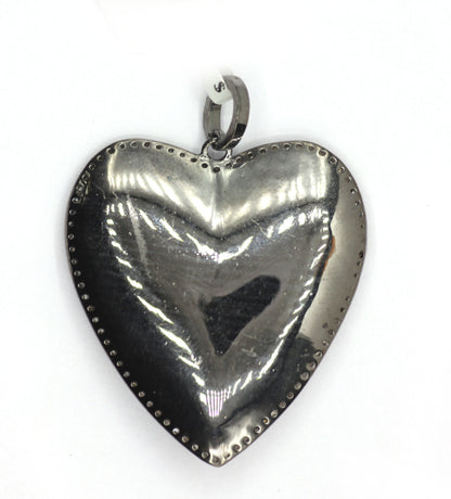 Heart Pave Diamond Pendant