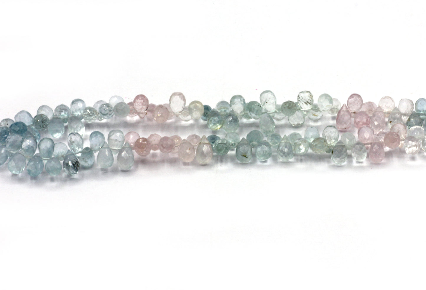 Aquamarine faceted Drop Beads, Size 7x5 mm