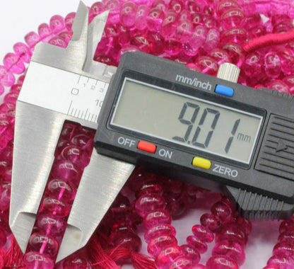 Topaz, Pink Topaz Smooth Beads, Topaz Gemstone Beads, Dyed Coated Color