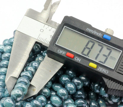 Moonstone Smooth Beads, Size 8 to 9 mm, Dyed Coated Color, Color Stable