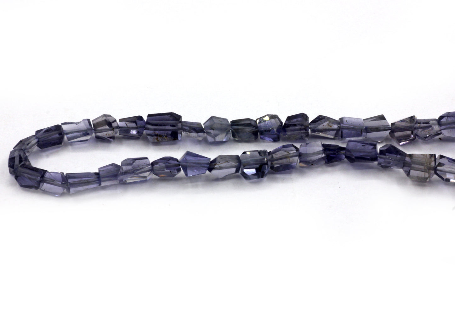 Iolite Faceted Nuggets Beads, Natural Iolite