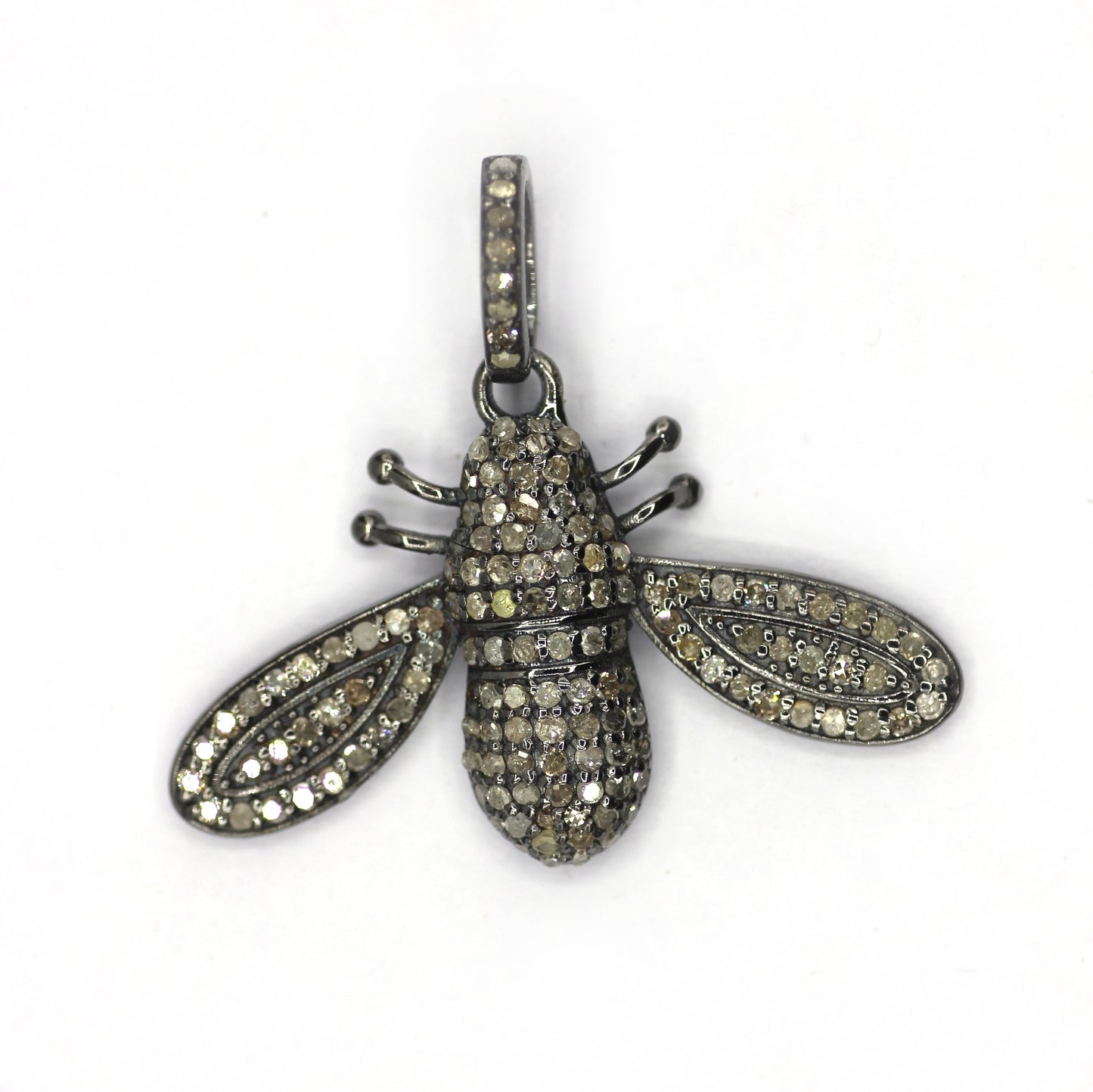 Bee Pave Diamond Pendant