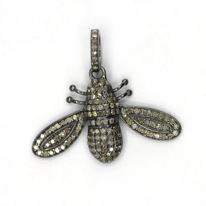 Bee Pave Diamond Pendant