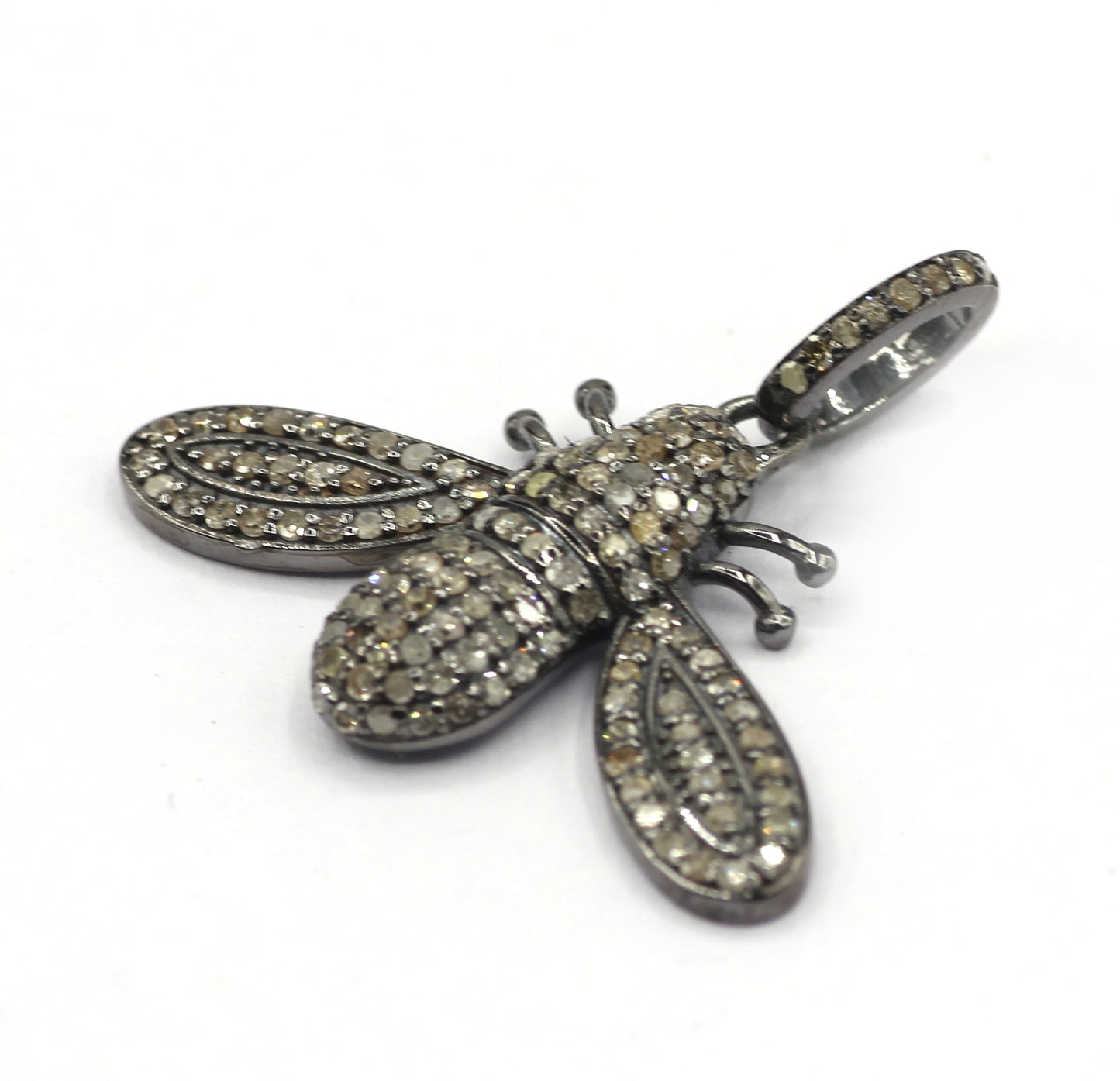 Bee Pave Diamond Pendant