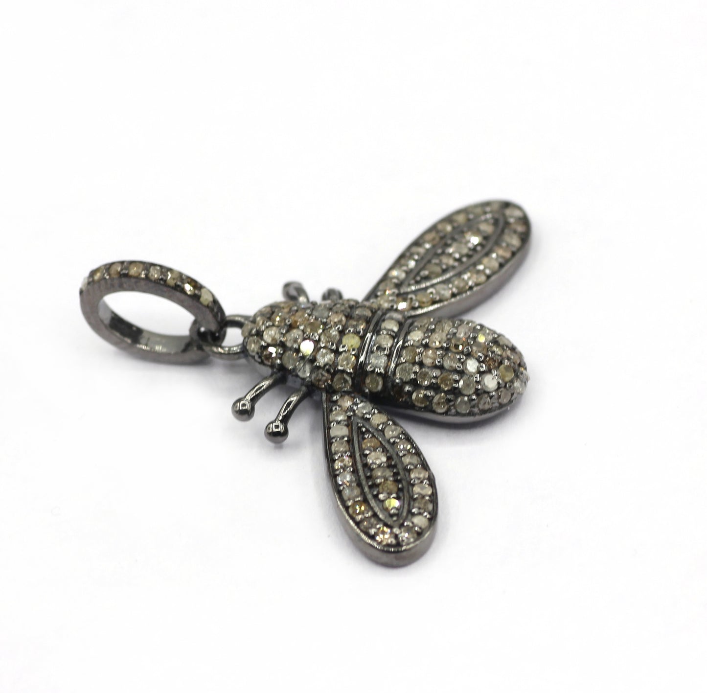 Bee Pave Diamond Pendant