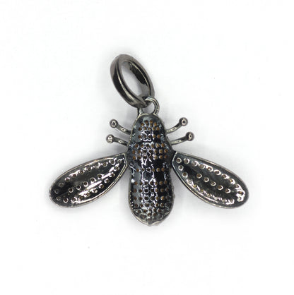Bee Pave Diamond Pendant