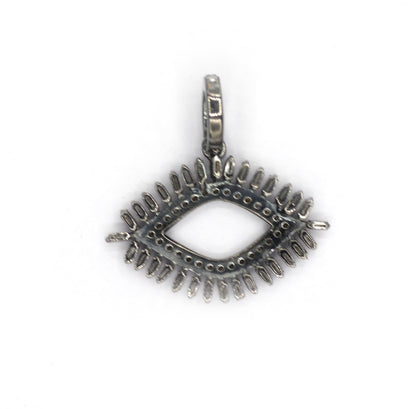 Evil Eye Pave Diamond Pendant