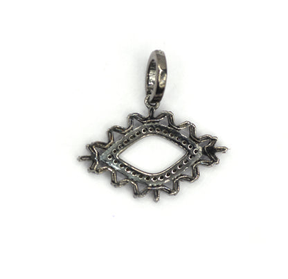 Evil Eye Pave Diamond Pendant
