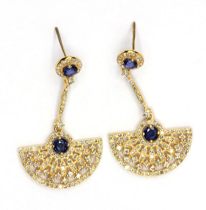 14k Solid Gold Diamond Earring