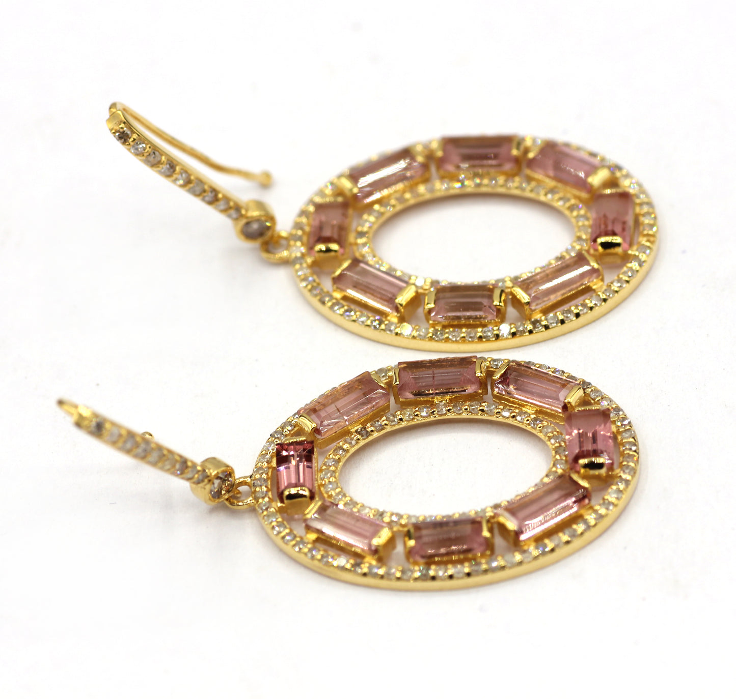 14k Solid Gold Diamond Earring