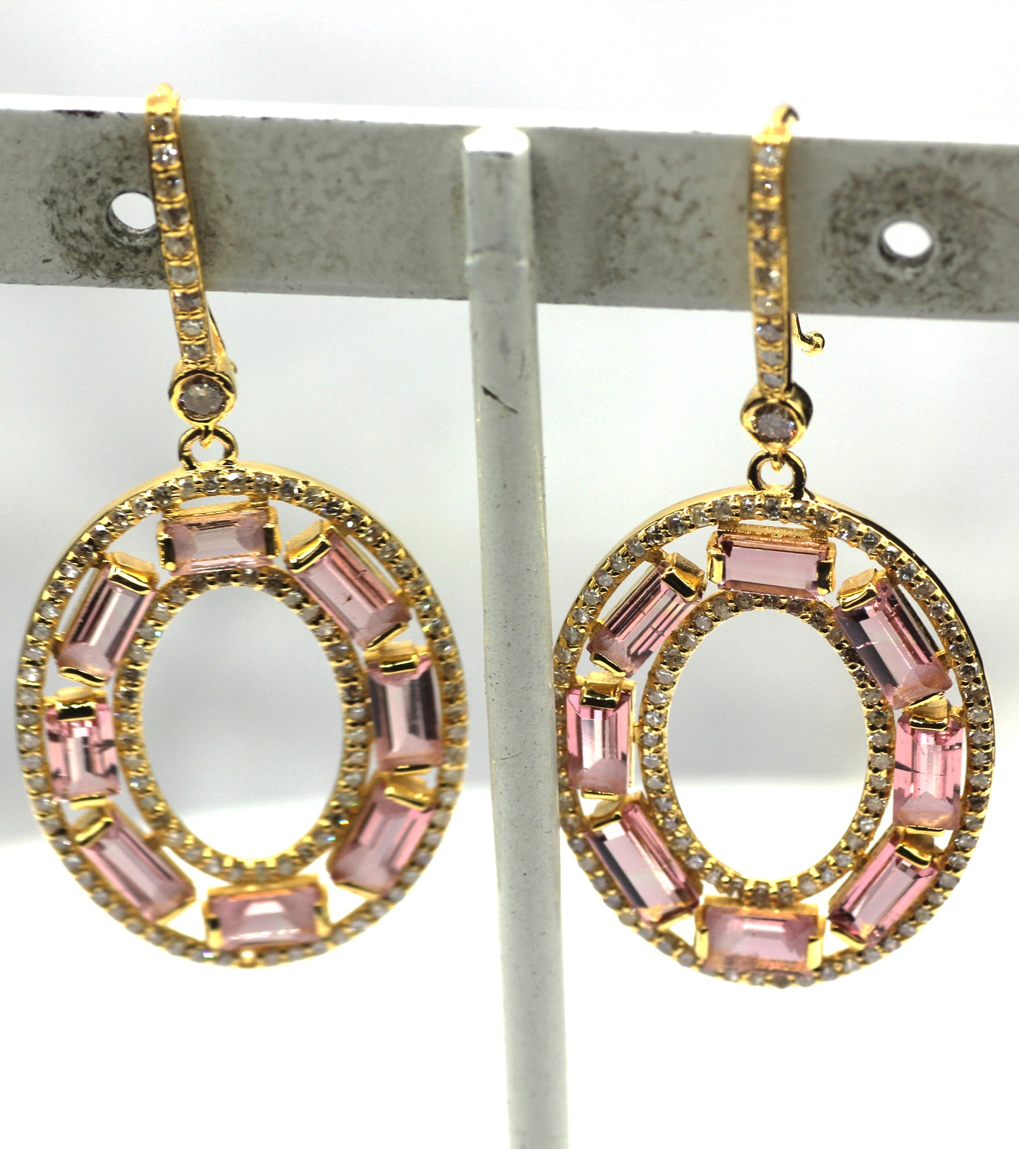 14k Solid Gold Diamond Earring