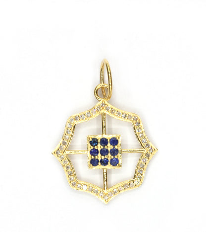 14k Solid Gold Diamond Pendants.
