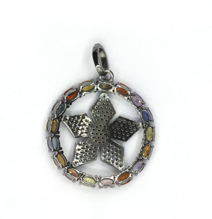 Star Pave Diamond Pendant