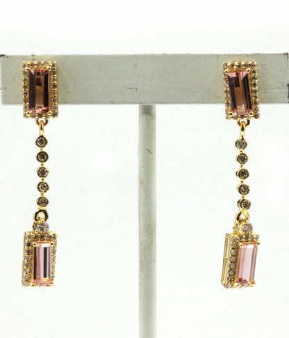 14k Solid Gold Diamond Earring.14k Solid Gold Diamond Earring..
