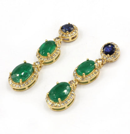 14k Solid Gold Diamond Earring.14k Solid Gold Diamond Earring..