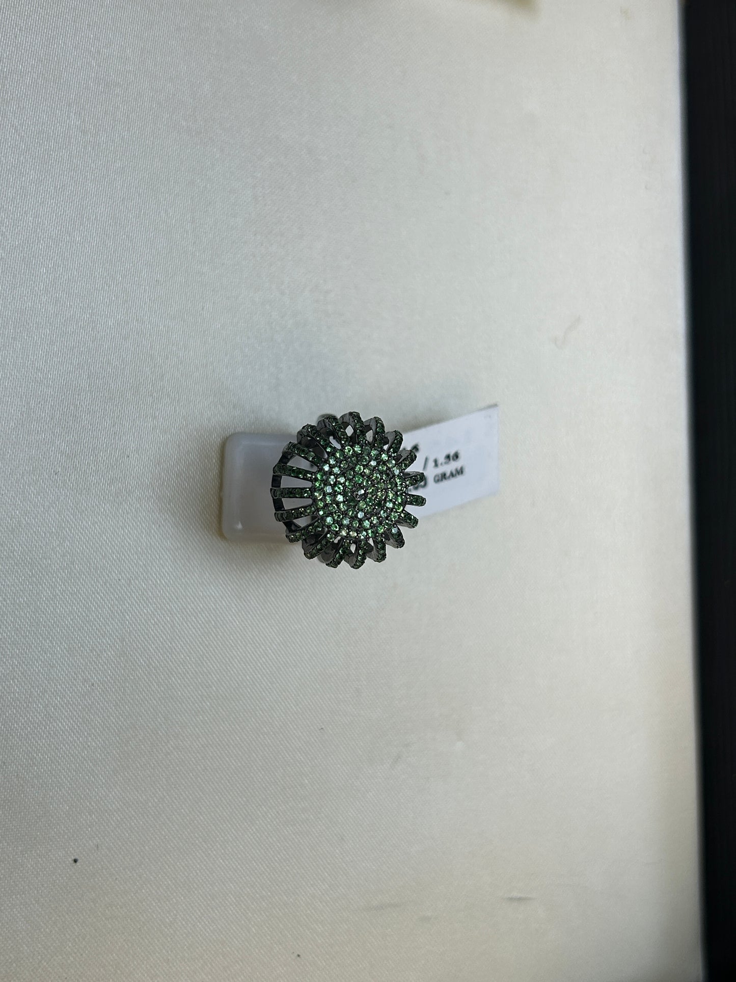 Diamond Basket Shape Diamond Ring, Pave Diamond Ring