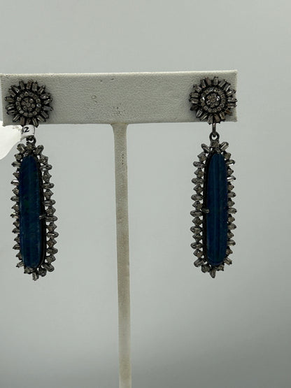 Opal and Diamond Earring