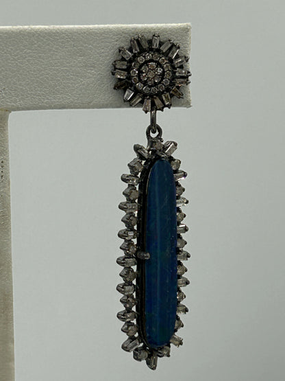 Opal and Diamond Earring