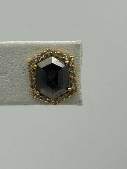 14k Solid Gold Diamond Earring