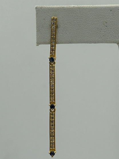 14k Solid Gold Diamond Earring