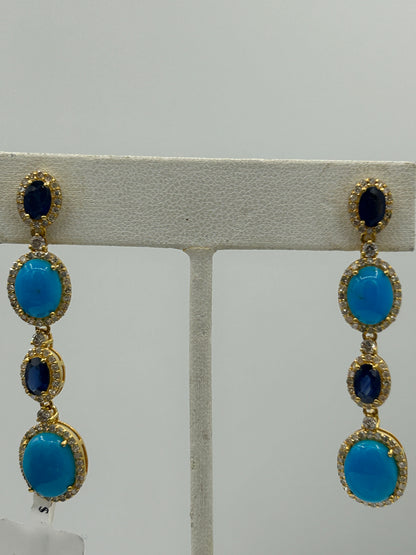 14k Solid Gold Diamond Earring.14k Solid Gold Diamond Earring..