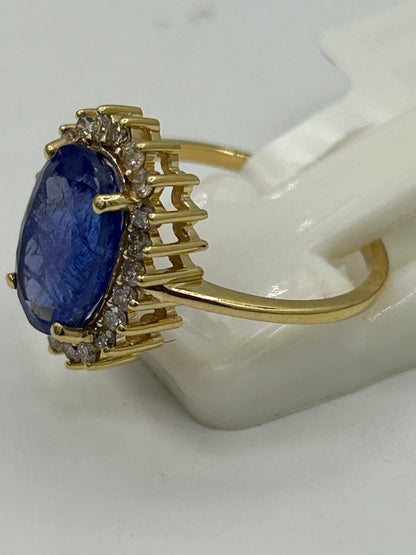 Oval Shape 14k Solid Gold Diamond Rings