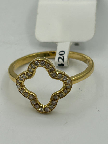 14k Solid Gold Diamond Rings