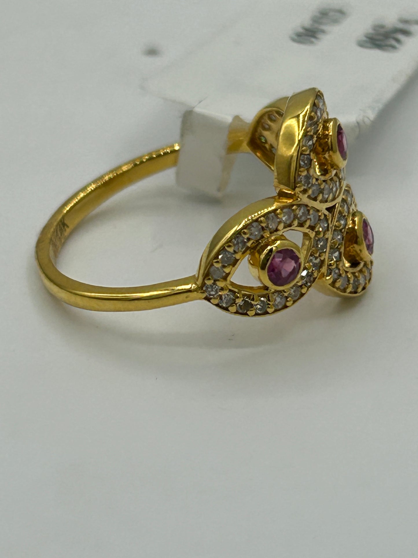 Evil Eye 14k Solid Gold Diamond Rings..