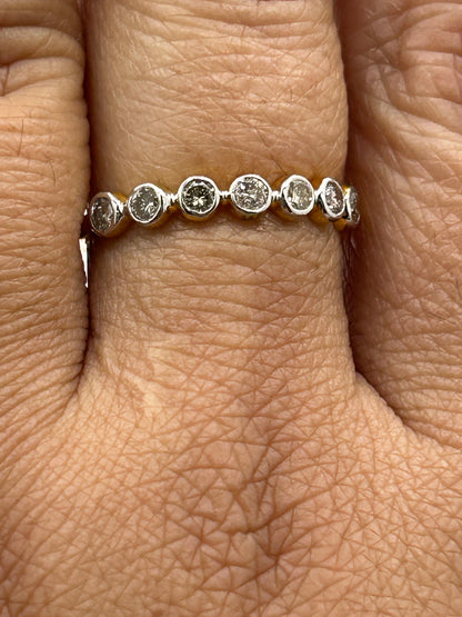 14k Solid Gold Diamond Rings..