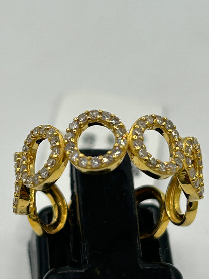 14k Solid Gold Diamond Rings..