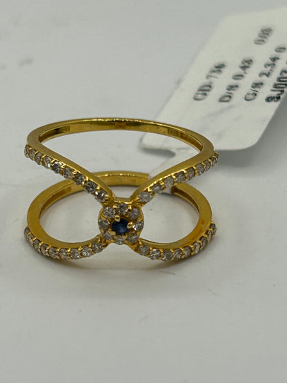14k Solid Gold Diamond Rings..