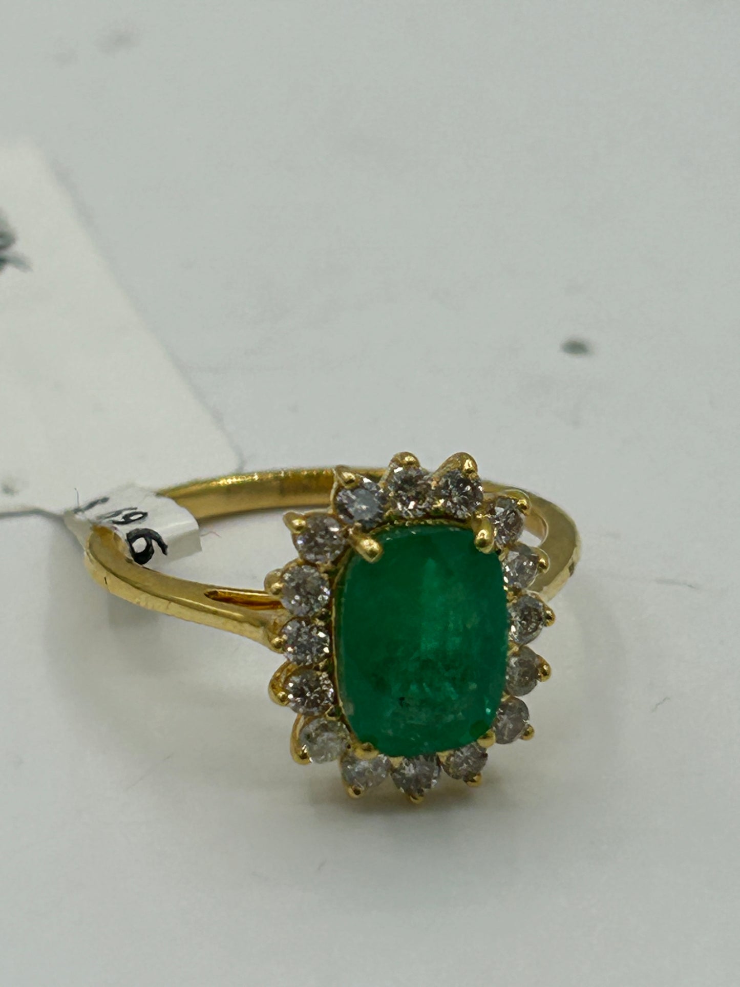 Emerald 14k Solid Gold Diamond Rings
