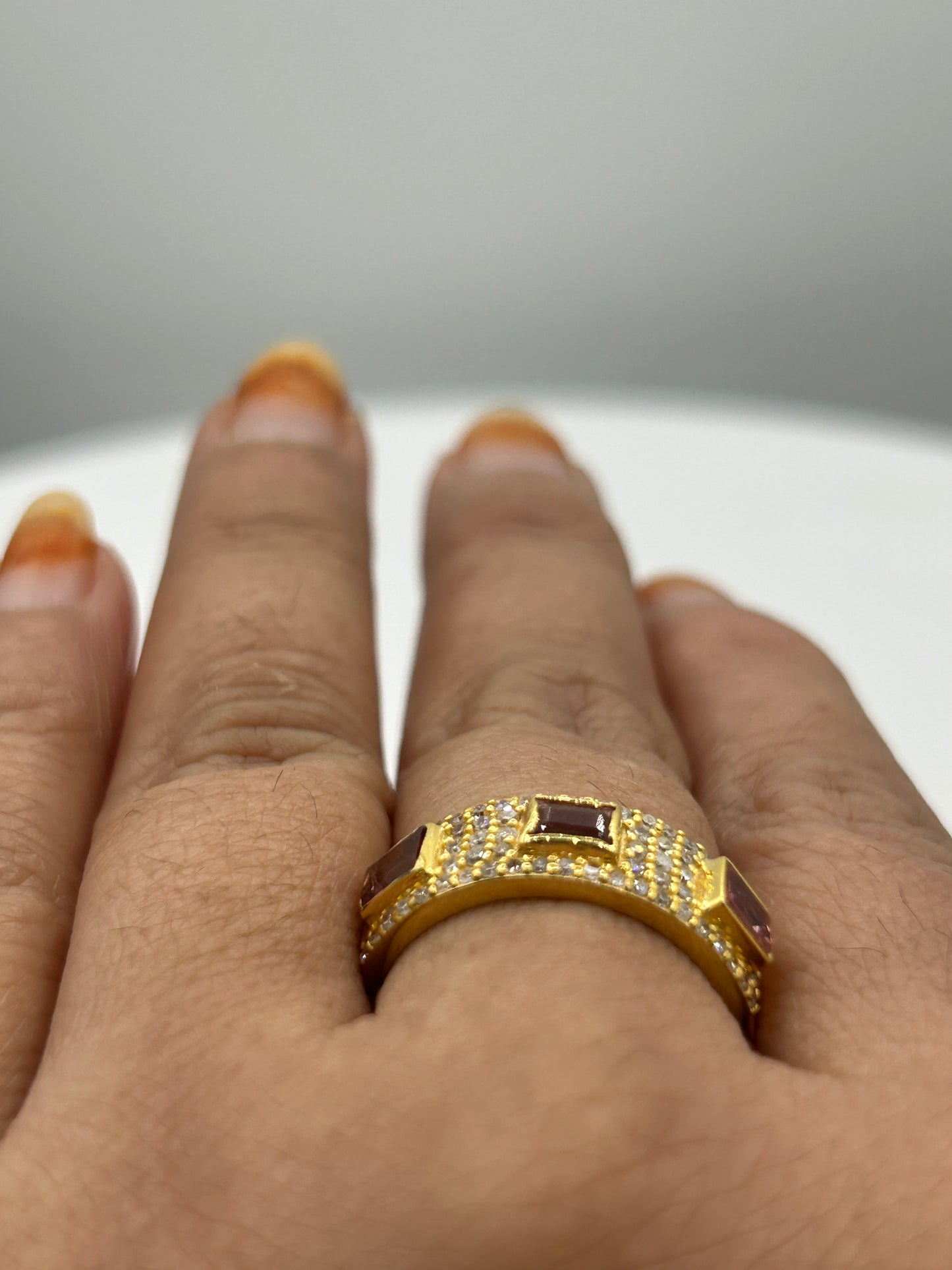 14k Solid Gold Diamond Rings..