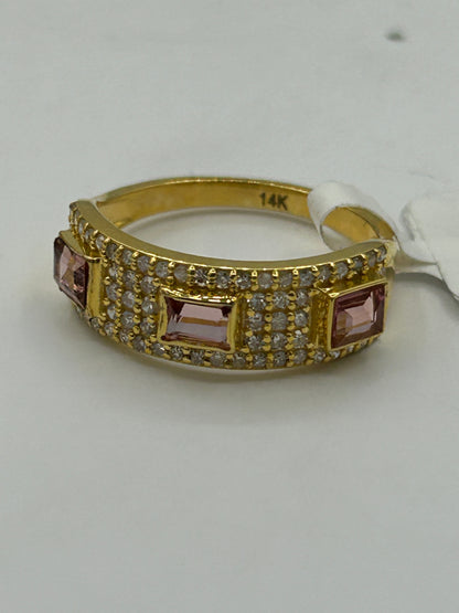 14k Solid Gold Diamond Rings..