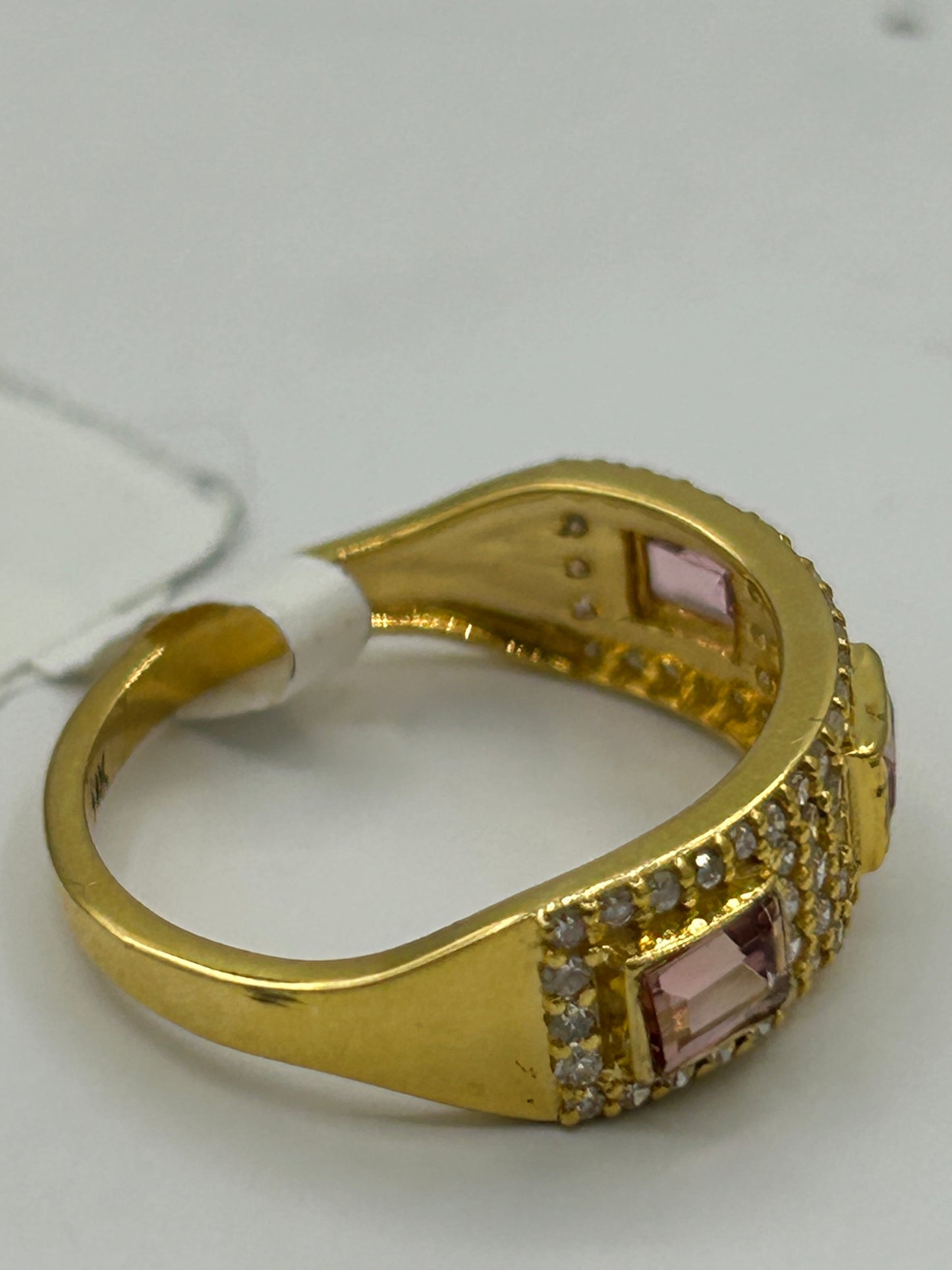 14k Solid Gold Diamond Rings..