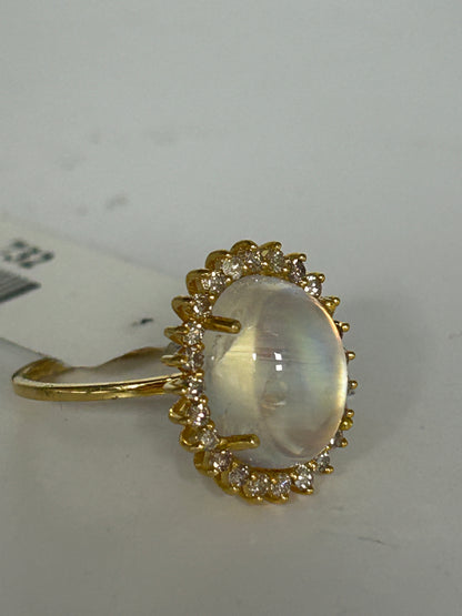 14k Solid Gold Diamond Rings..