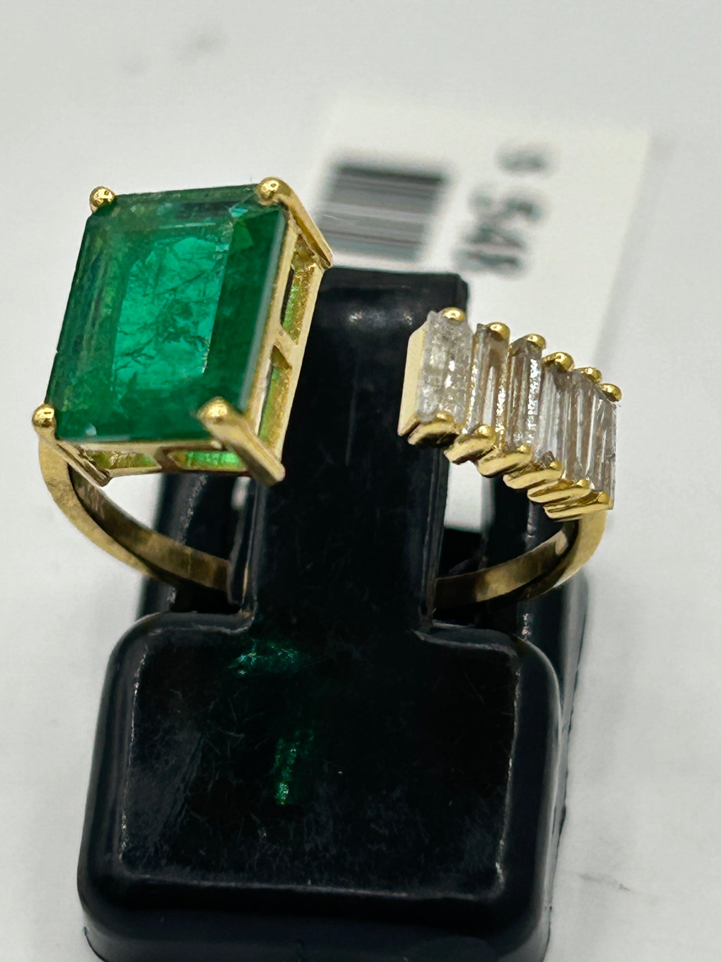 Emerald 14k Solid Gold Diamond Rings..