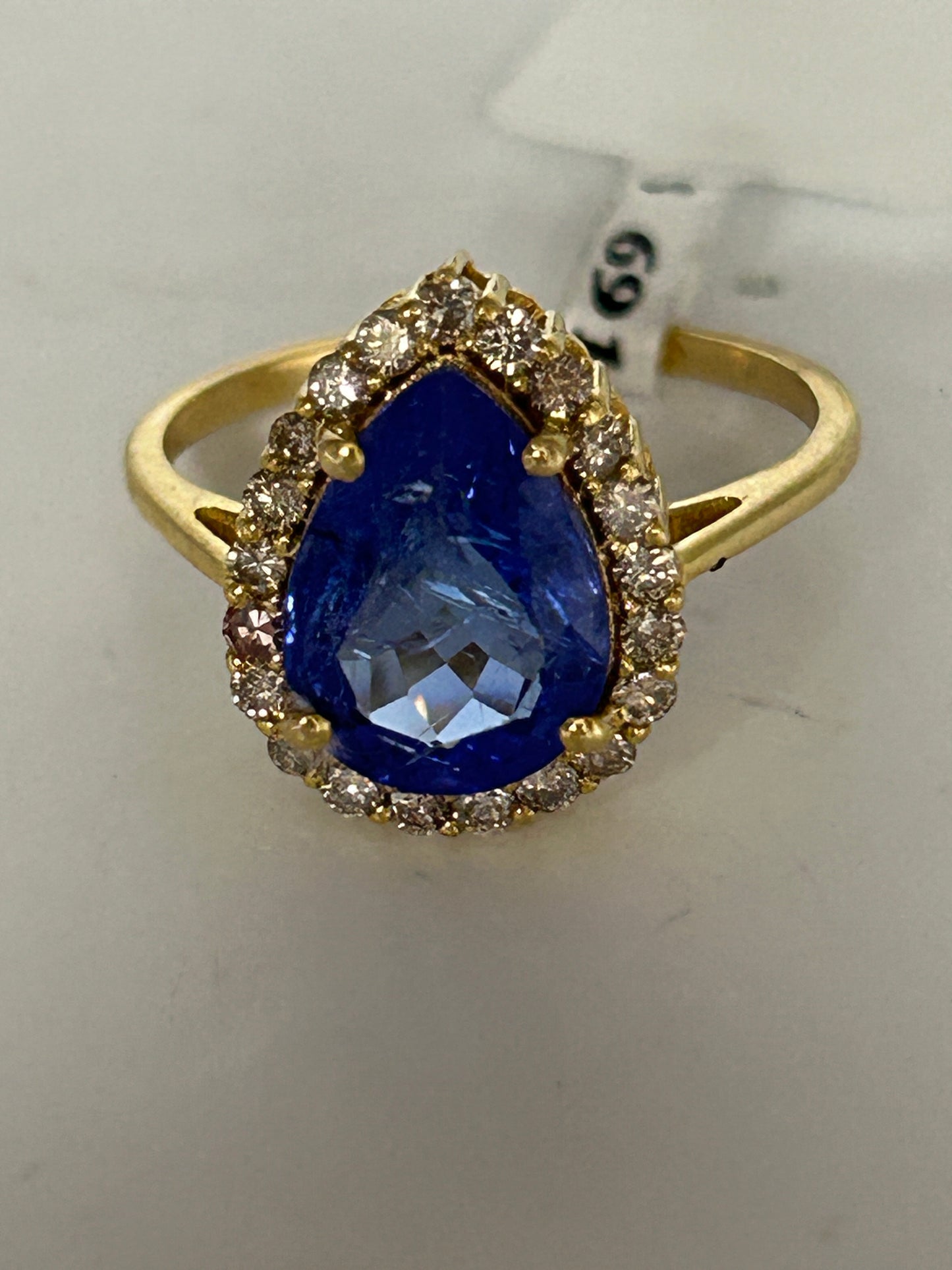 Tanzanite 14k Solid Gold Diamond Rings..