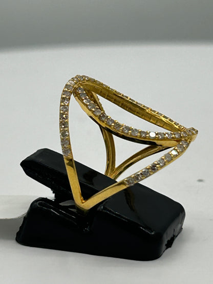 14k Solid Gold Diamond Rings..