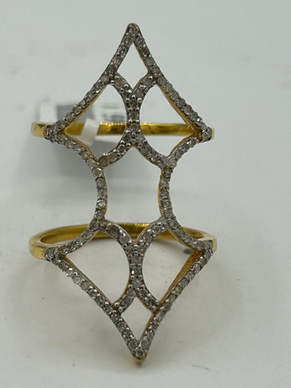 14k Solid Gold Diamond Rings..