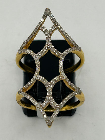 14k Solid Gold Diamond Rings..