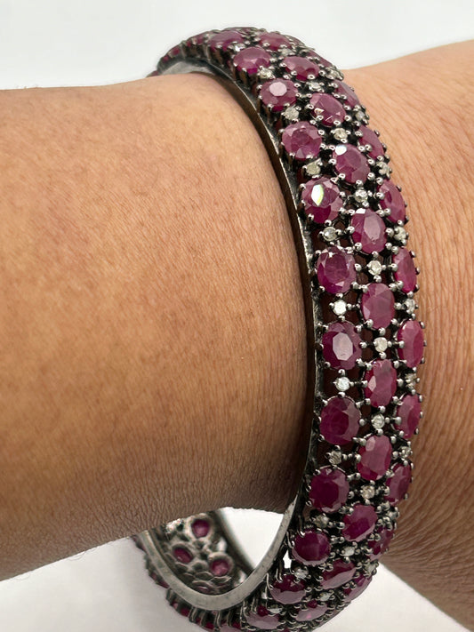 Ruby Diamond Bangle