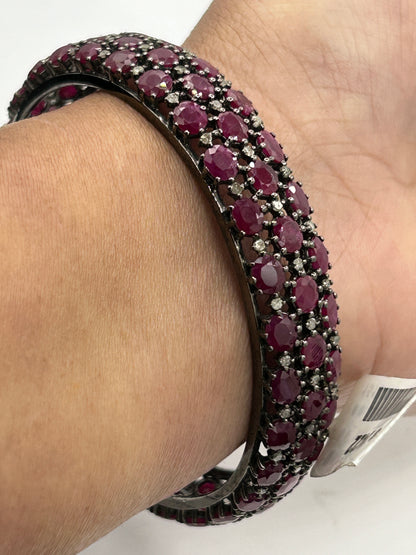 Ruby Diamond Bangle