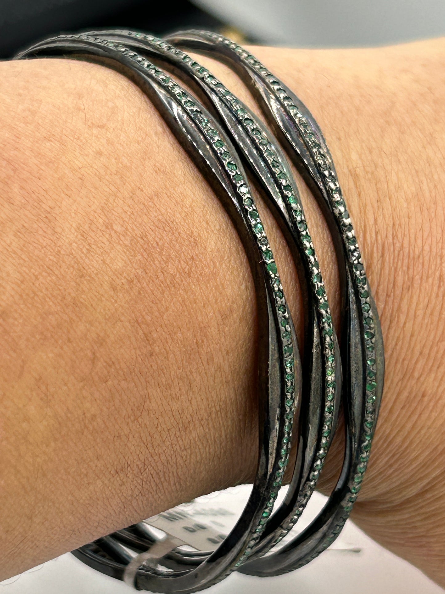 Green Emerald  Bangle