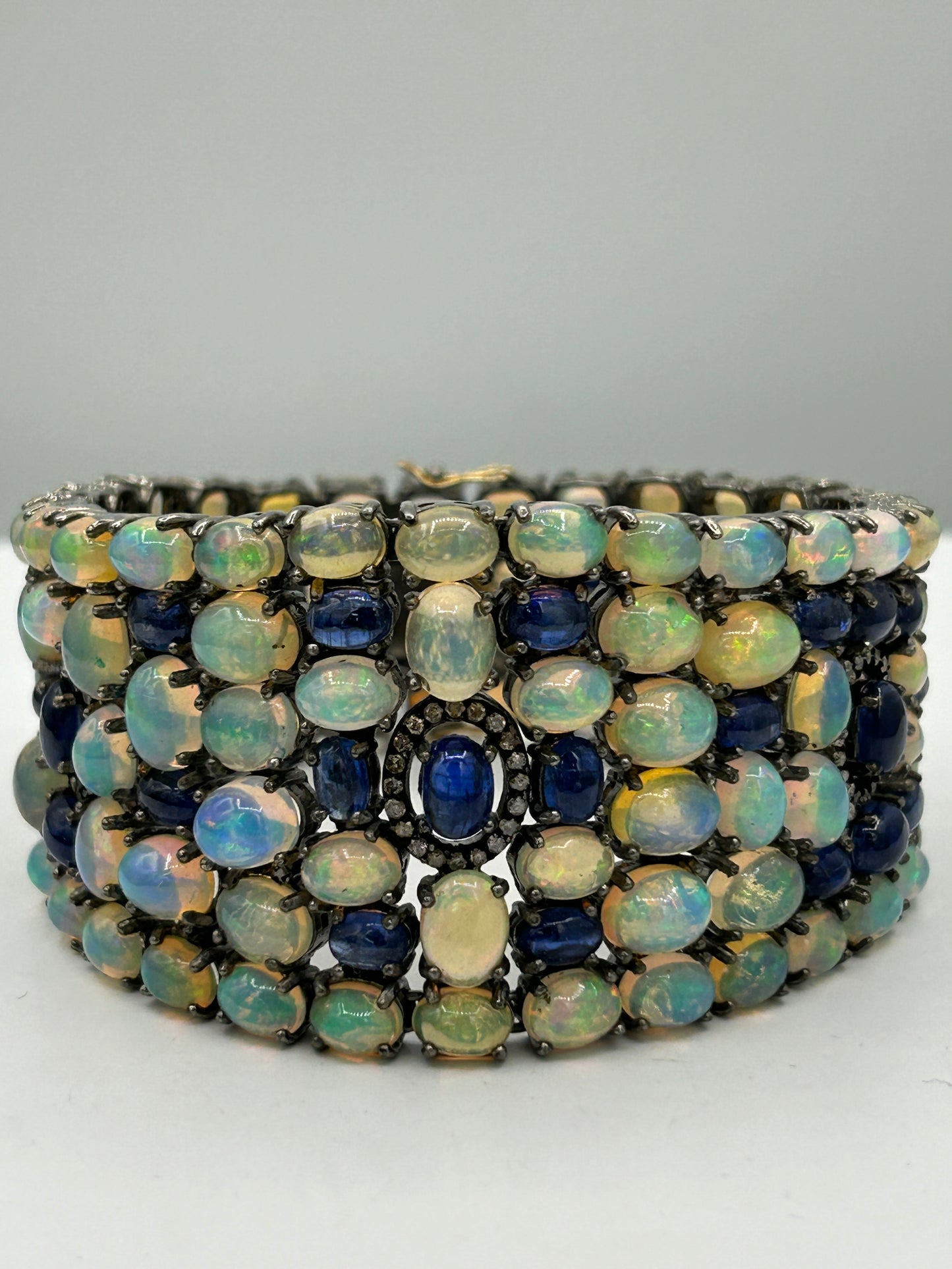 Opal and Tanzanite Bracelet with Diamonds
