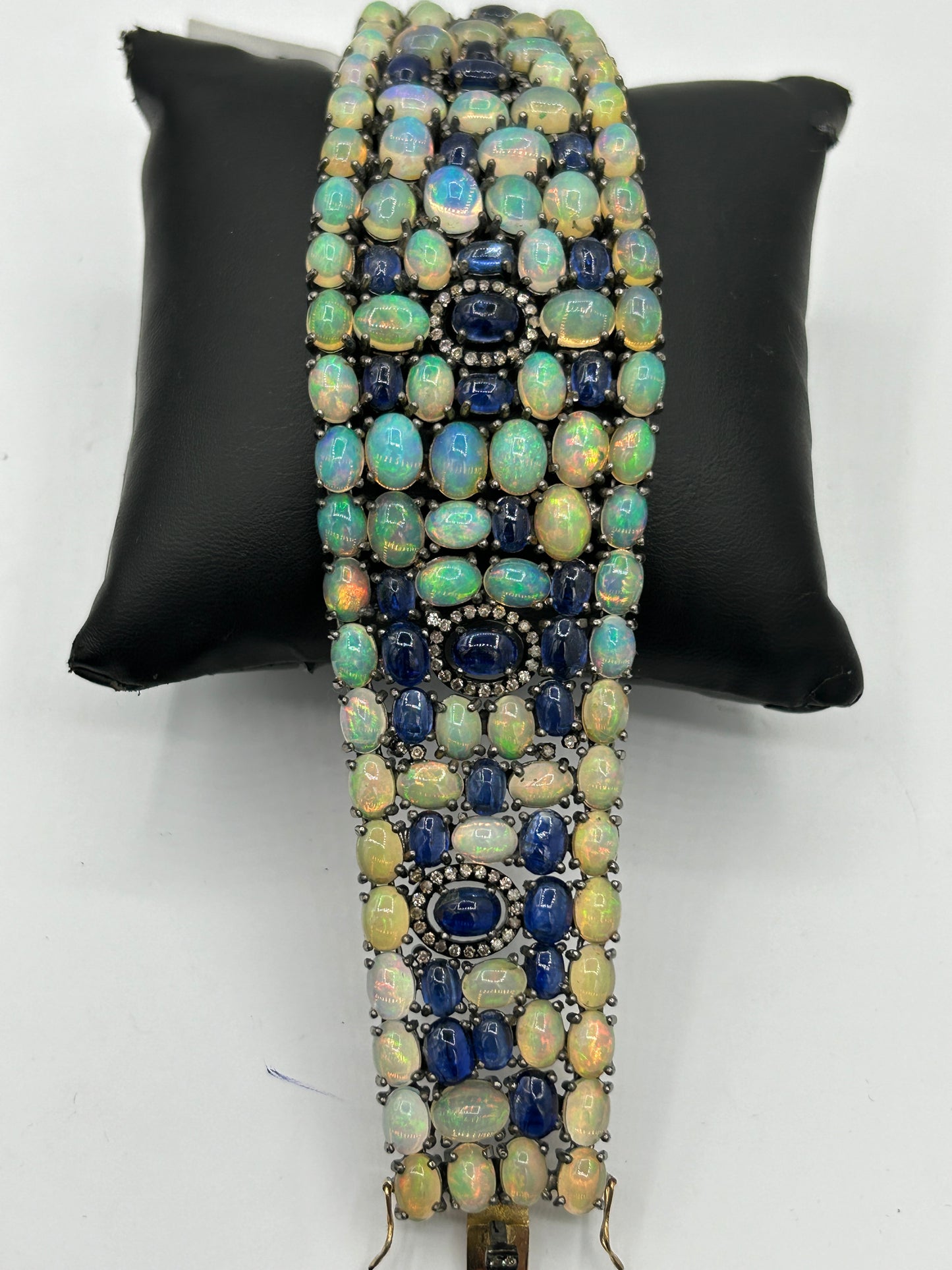 Opal and Tanzanite Bracelet with Diamonds