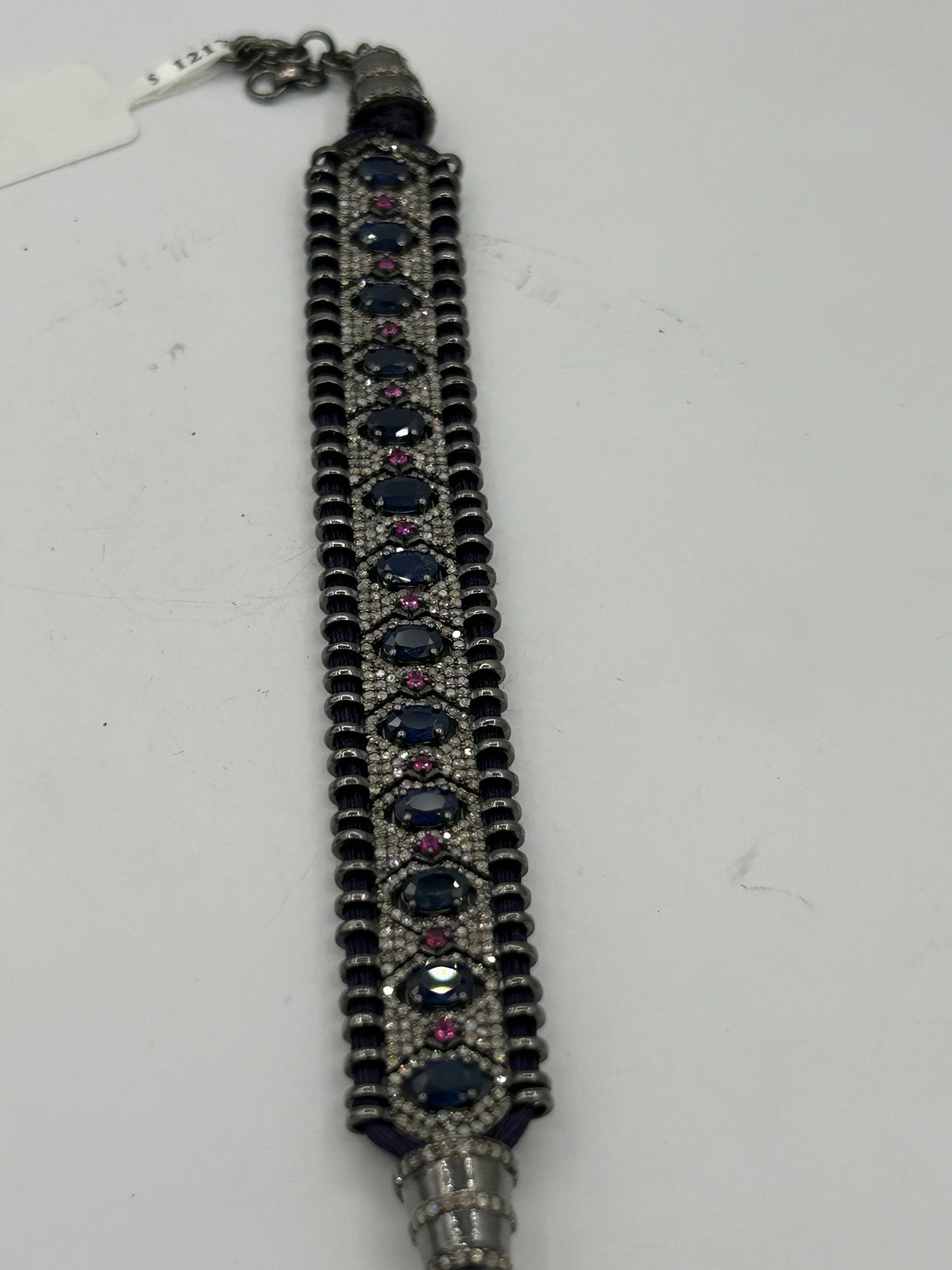 Ruby Sapphire and Diamond Bracelet
