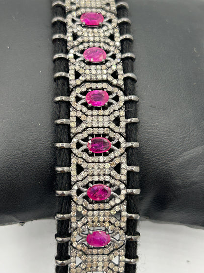 Ruby and Diamond Bracelet